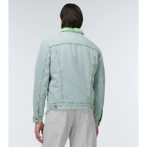 NotSoNormal Look Inside Faux Shearling Denim Jacket M Mens NSN $487 - Picture 16 of 16